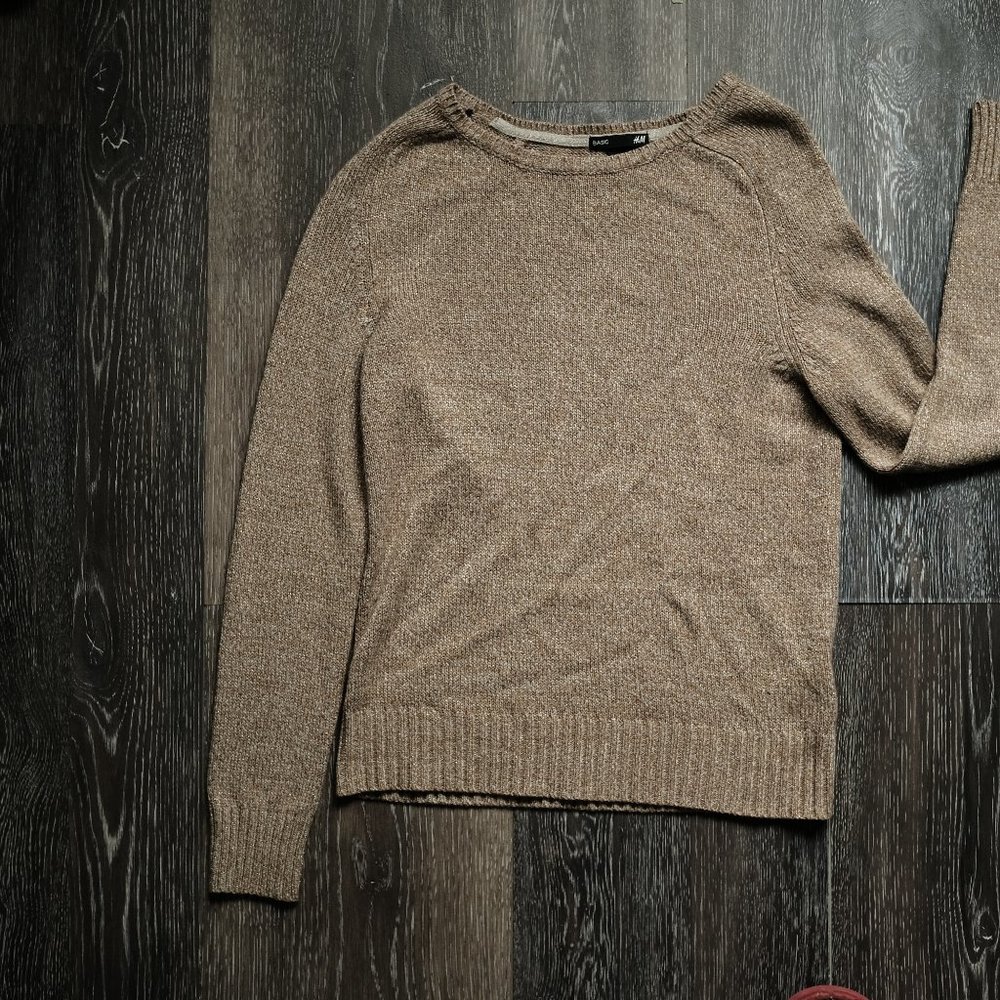 Glittery Gold Cozy H+M Sweater